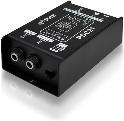 Premium Direct Injection Audio Box - Passive DI Unit Hum Eliminator w/ Input ...