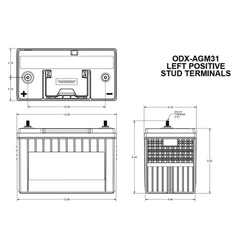 Batería compatible con 79-21 Freightliner FLD120 FLD112 FL80 International 4900 4800 Foto 4 de 4