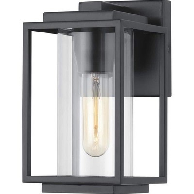Progress Lighting Macstreet 9 In.1-Light Matte Black Modern Outdoor Wall Lantern