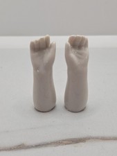 Vintage Small Porcelain China Doll Arms Ceramic Doll Making Approx 2" White