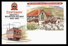 DR WHO 1995 GB ISLE OF MAN FDC SNAEFELL MNT RAILWAY ANIV S/S TRAIN L1 w31173