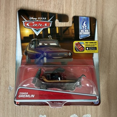 2015 MATTEL Disney Pixar CARS 2 Movie  TOWGA GREMLIN  - AMC - Oil Rig Getaway #5