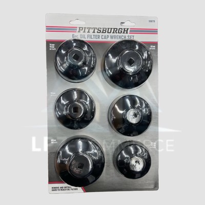 Pittsburg 6 Pieces Oil Filter Cap Wrench Set