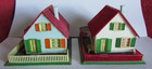 HO Cottages, Euoropean look, made in Japan. Two twin houses, color variations — photo 6