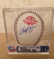 Aroldis Chapman Signed 2018 All-Star OMLB JSA Certified Reds, Yankees, Cubs Sox