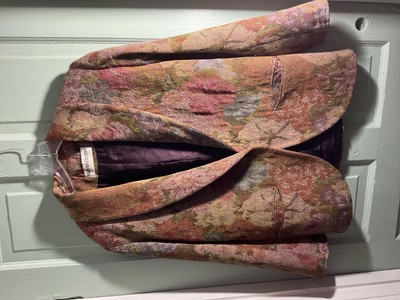 Vintage Mary Ann Restivo Floral Tapestry Patterned Blazer Jacket 