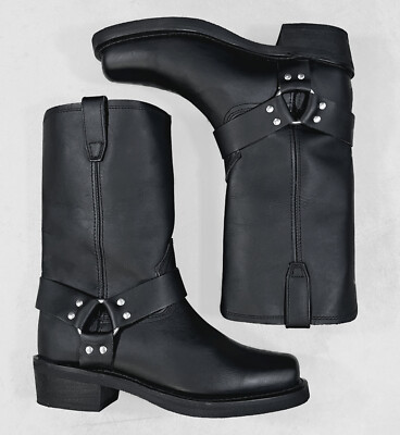 Dingo 19057 Harness Square Toe Leather Pull-On 11'' Dogger Heel Boot Men's 8-8.5