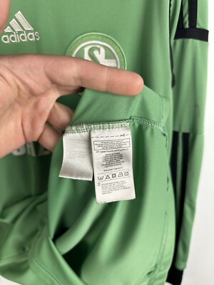 Maillot Extérieur Schalke 04 Gardien De But 2013/2014 Adidas - Vert, Taille L - Parfait Pour Les Collectionneurs