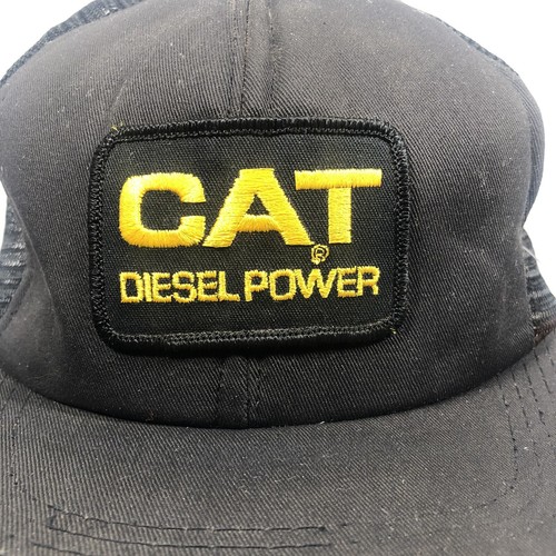 Vintage CAT Diesel Power Tonkin Inc Snapback Hat Licensed Product By Caterpillar - Picture 2 of 12