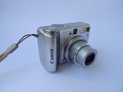 Canon PowerShot A570 IS Digital Camera 7.1 Mega Pixels 4x Is Tested silver - Picture 11 of 20