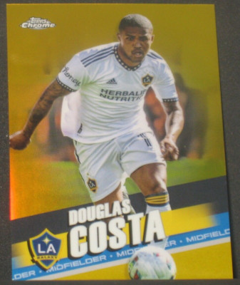 Douglas Costa 2022 Topps Chrome Gold Refractor #78 (8/50) Los Angeles Galaxy MLS