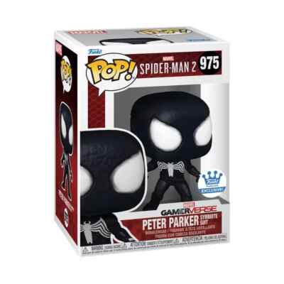Funko Pop! Symbiote Suit Peter Parker #975 Funko Shop Exclusive | eBay