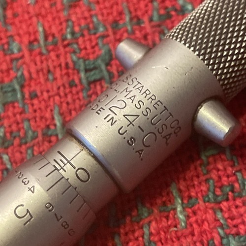 Vintage STARRETT No. 124-C INSIDE Micrometer 8”-32” . USA - 第 16/24 張圖片