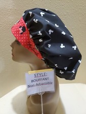 Mickey Mouse Ears w/ Minnie Mouse Women's Bouffant Surgical Scrub Hat/Cap