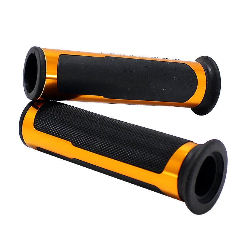 Motorcycle 7/8" Rubber Hand Grips For Honda CB1000R 500F Kawasaki Z1000 800 650 - Image 3 of 4