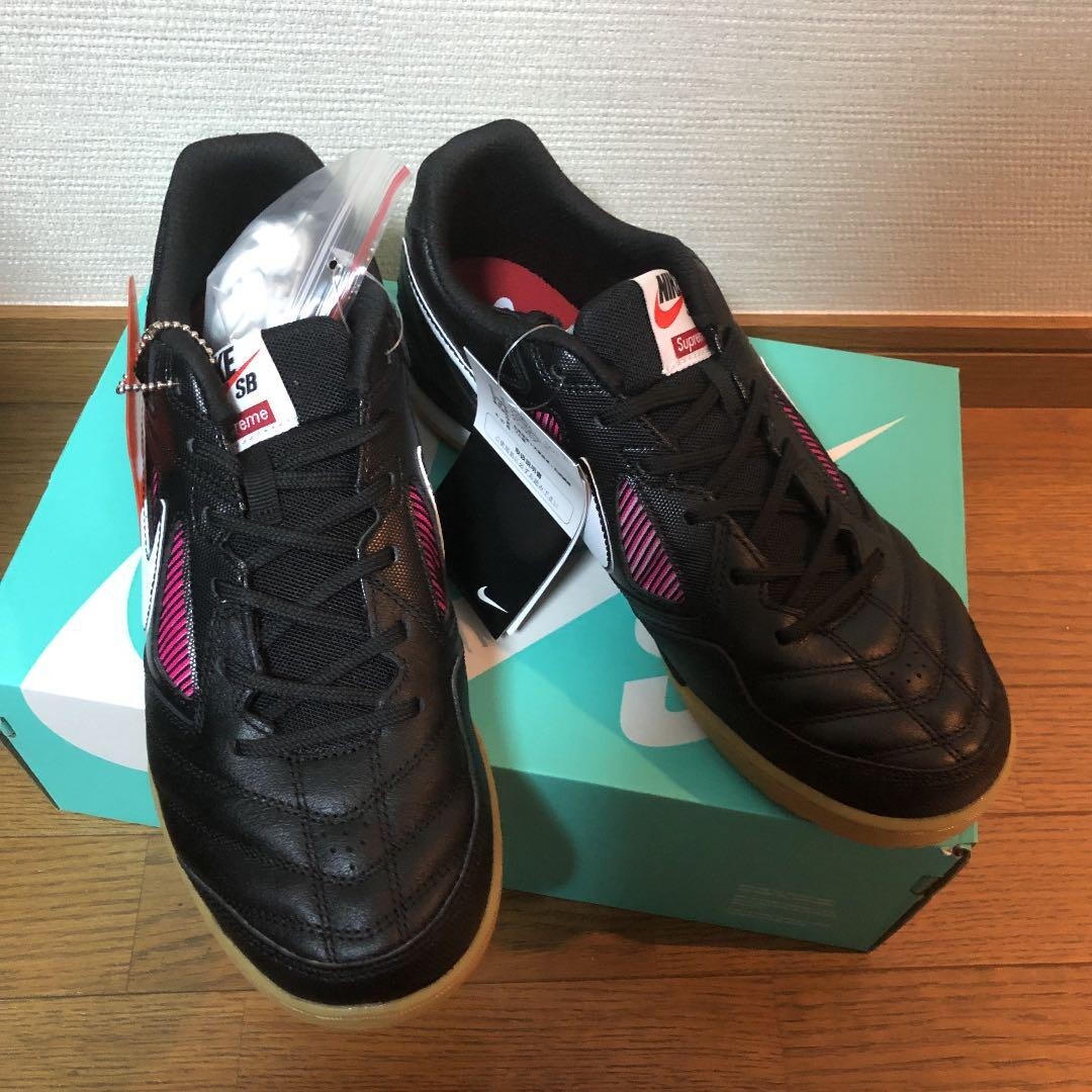 Nike SB Gato Supreme 27.5 US 9 AR9821 001 Black Skate Soccer Shoes New