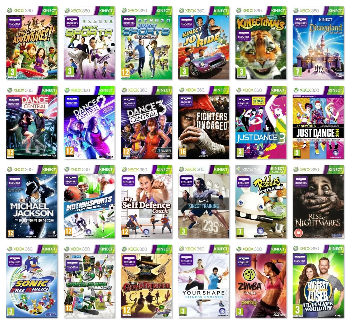 Xbox 360 Kinect Games