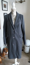 Immaculate Carven Grey Wool Blend Coat - Size 40