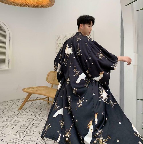 Mens Short Sleeve Oversize Yukata 