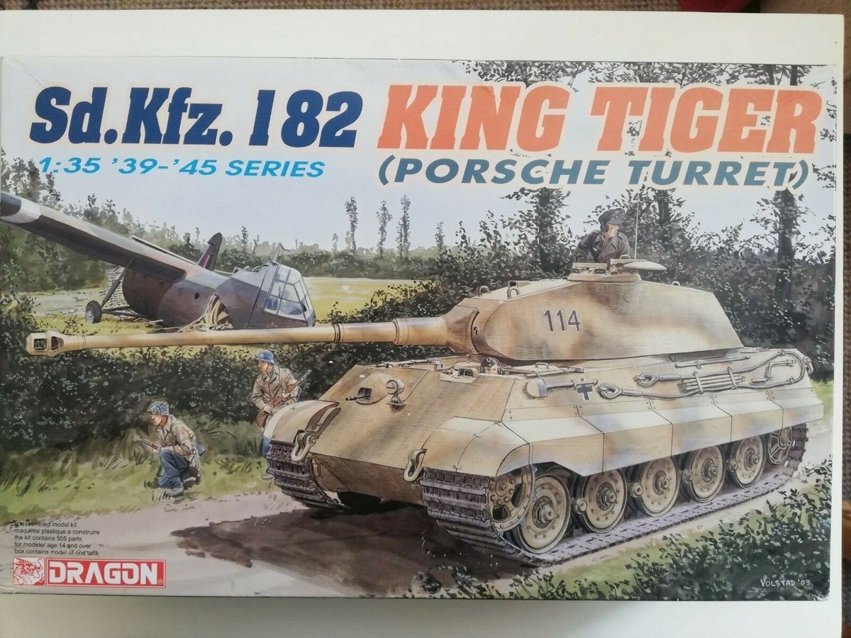 Maquette Takom King Tiger Porsche Turret W/Zimmerit 1:35