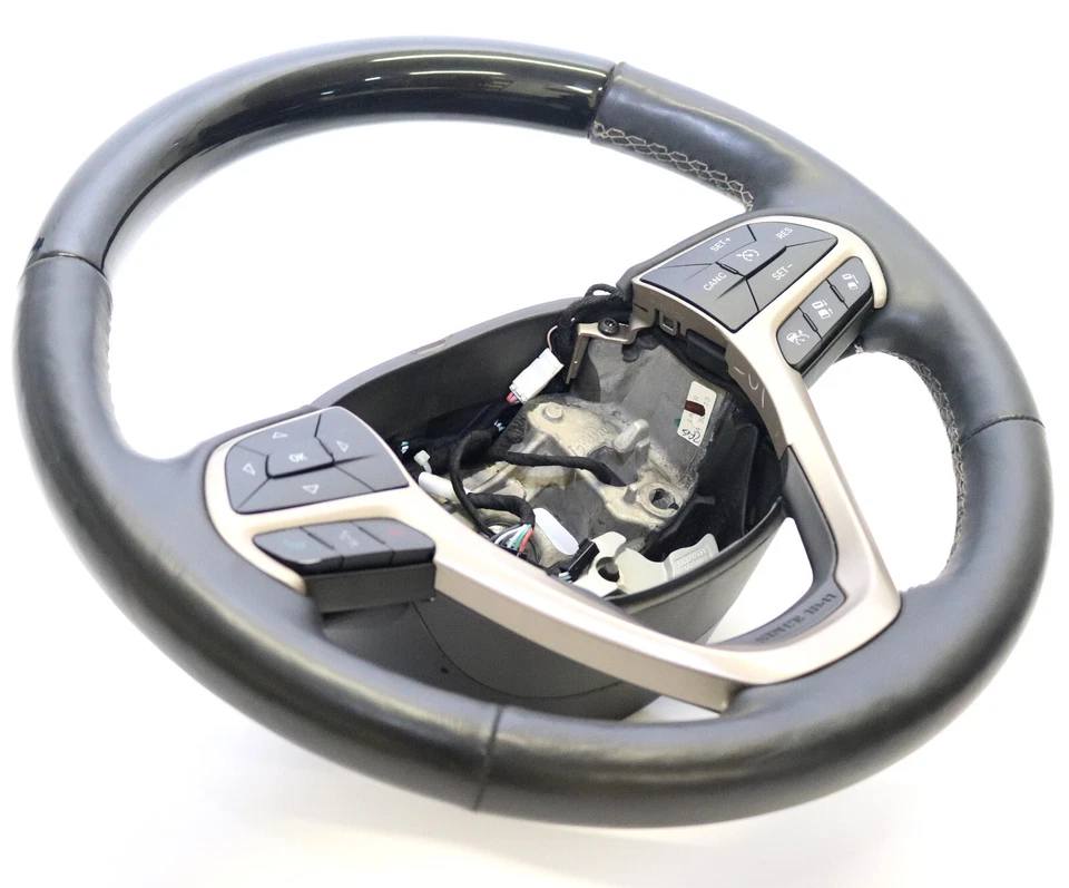 Jeep Grand Cherokee WK2 Facelift Leder HOLZ Lenkrad Multifunktionslenkrad - Image 2 of 4