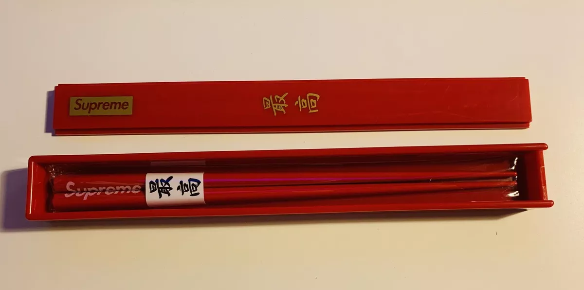 SUPREME CHOPSTICKS RED FW17 2017 ACCESSORY BOX LOGO