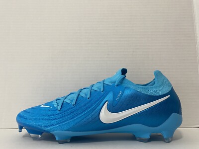 Nike Phantom GX II Pro FG Blue Fury White FJ2563-400 Men's Size 12