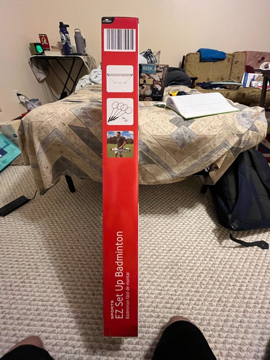 Crane Portable Pop Up Badminton Set contains 2 rackets