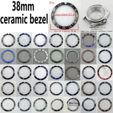 Miuksi 38mm balck blue green ceramics bezel insert fit 40mm SUB OMG YM watch