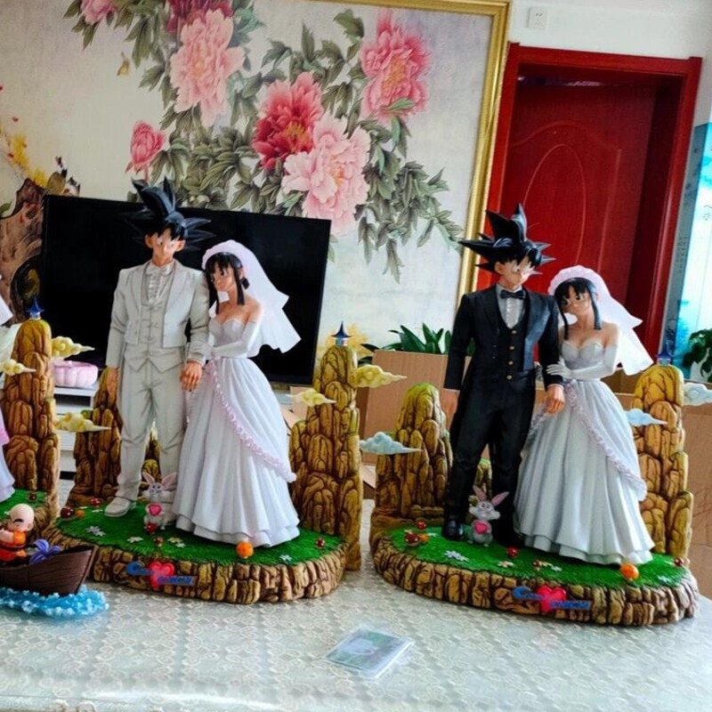 Figure Class Dragon Ball Goku Chichi Resin Model Wedding 1/4