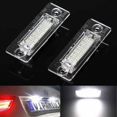 2x LED KENNZEICHENLEUCHTE FÜR VW T5 PASSAT B5 B6 Caddy KENNZEICHENBELEUCHTUNG