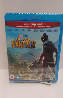 BLACK PANTHER [Blu-ray 3D + 2D] (2018) Chadwick Boseman Marvel Avengers MCU