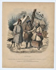 Antique Print "Litwini" (Vilnius / Lithuania) L. Zienkowicz - J. Lewicki, 1841
