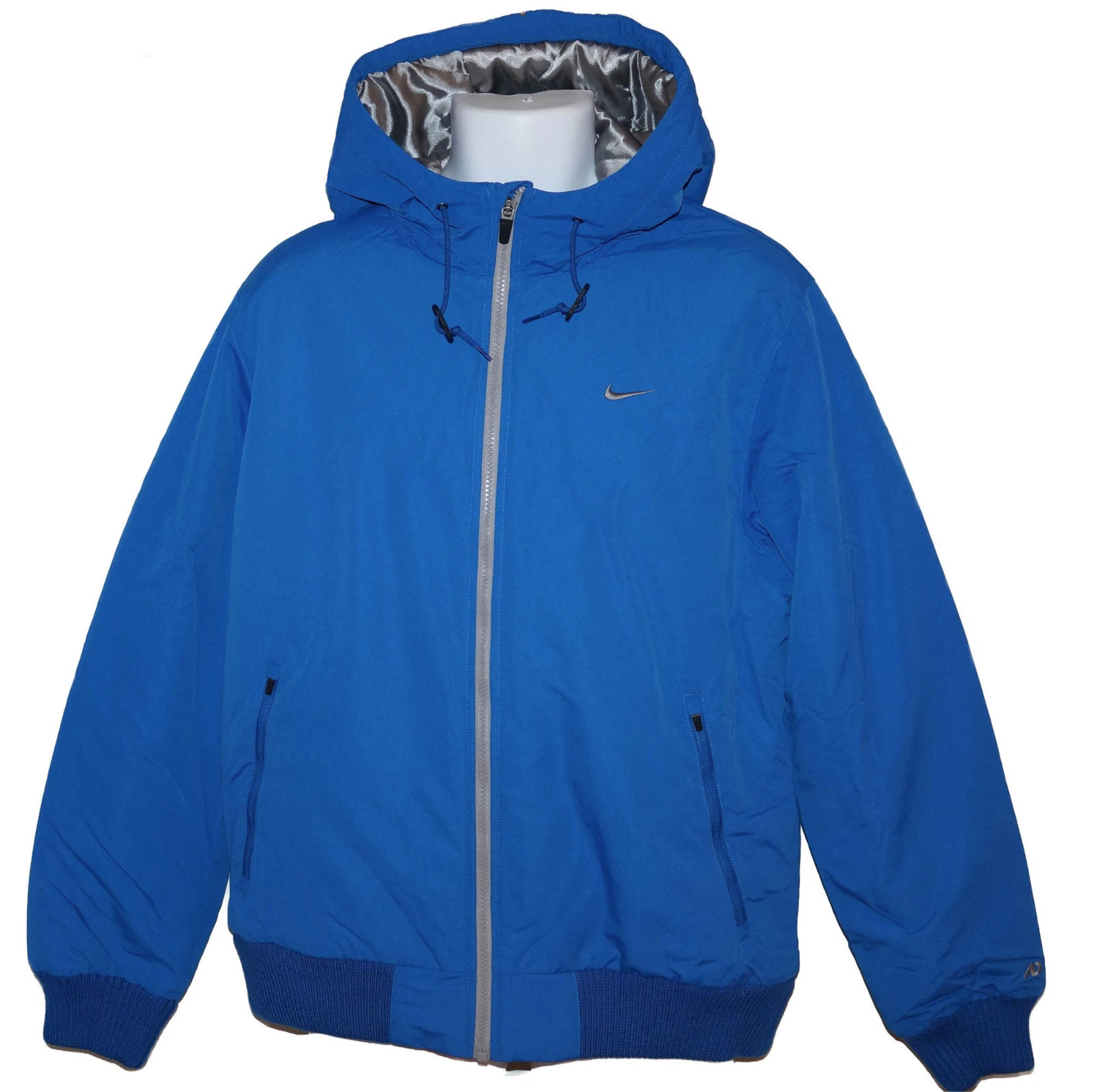 New NIKE AD Athletic Dept Mens Warm Thermore Quilted Hoodie Jacket Royal Blue M