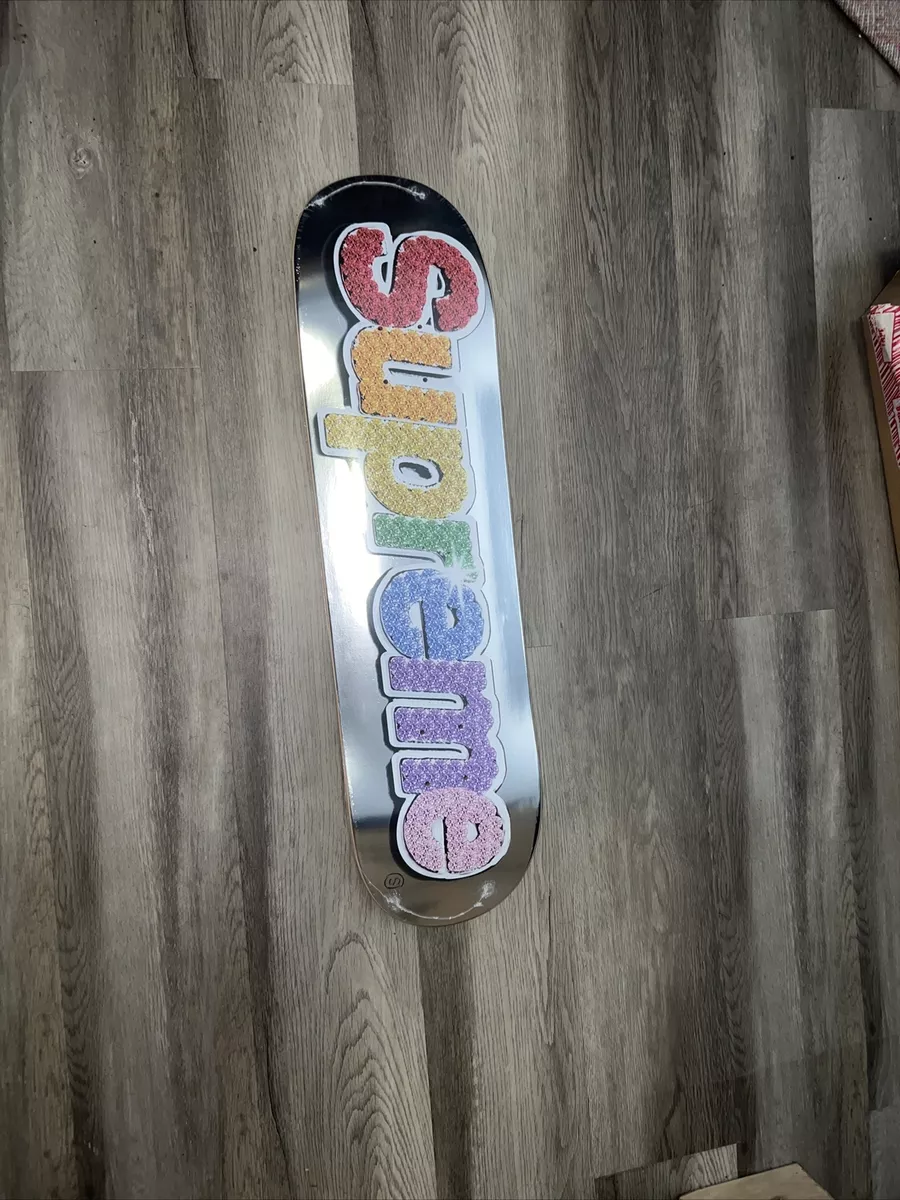 Bling Box Logo Colorful Skateboard Deck. SUPREME