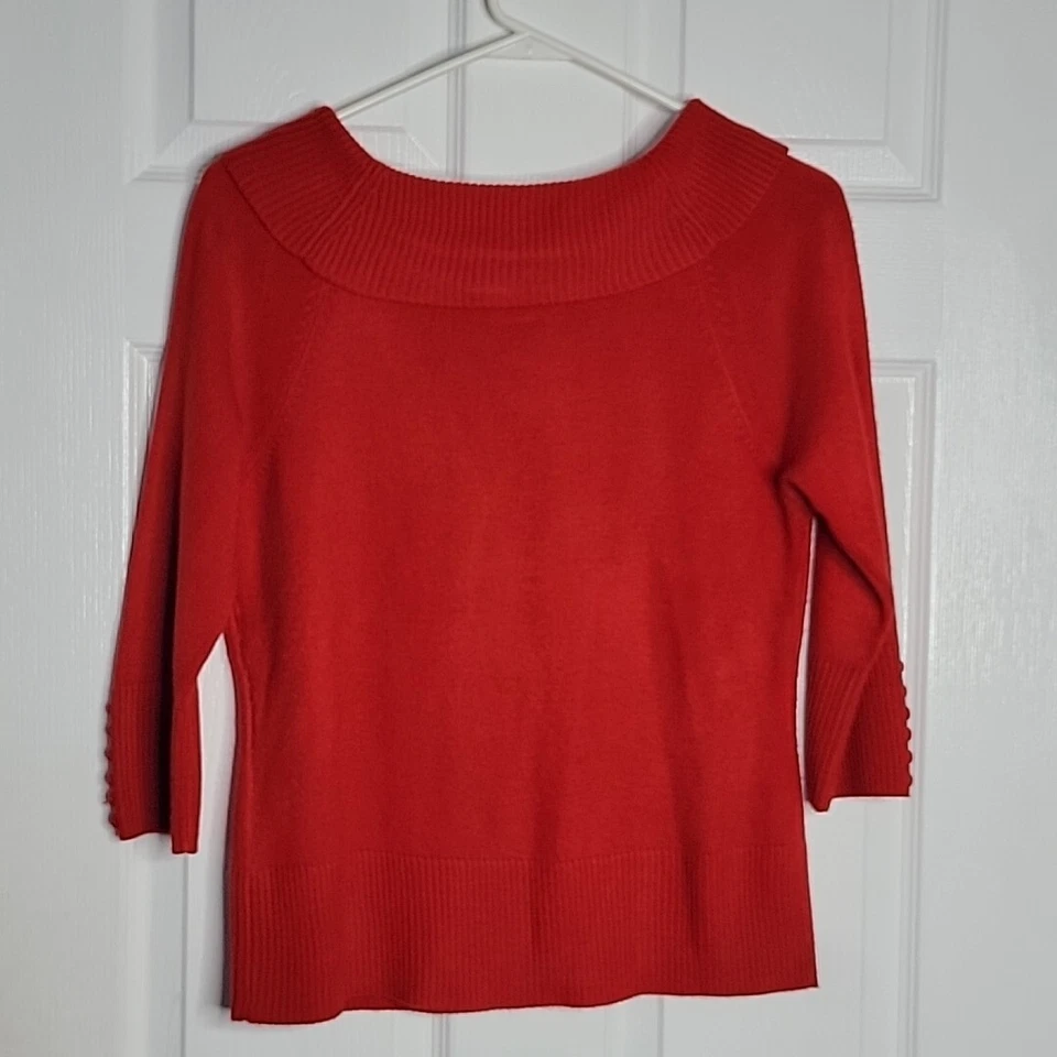Suéter Suave Pullover RQT ~ Talla PM ~ Rojo ~ Manga Larga Foto 4 de 4