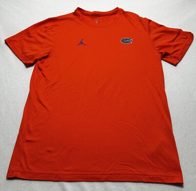 Florida Gators Jordan UF Shirt Mens Size Medium Orange Short Sleeve AH9940 