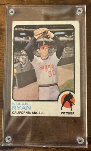 VINTAGE IN CASE  1973 Topps BASEBALL CARD Nolan Ryan #220  CALIFORNIA  ANGELS