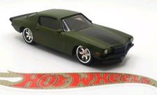 Hot Wheels Wheel Swap 1973 Ff Chevy Camaro 11mm Chrome 6 Spokes New Green Loose