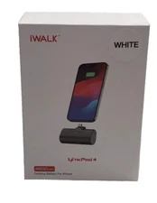 iWALK LinkPod 4 Portable Charger Dock compatible with Apple iPhone  White