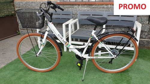 BICI BICICLETTA DONNA TRK 26'' DA PASSEGGIO SHIMANO NUOVA BIANCA CON  CESTINO | eBay