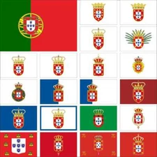 Portugal Flag Royal United Kingdom Sea King Sebastian John IV V Peter II  Pedro