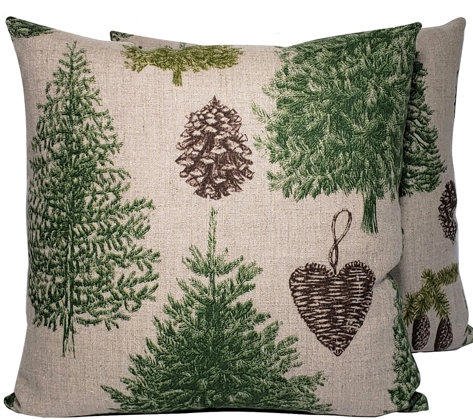 Funda Almohada Pino Sobre Lino 18" Stof of France Foto 2 de 4