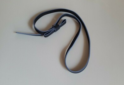 JACADI DÜNNER MÄDCHENGÜRTEL ECHT LEDER 65 CM MARINE