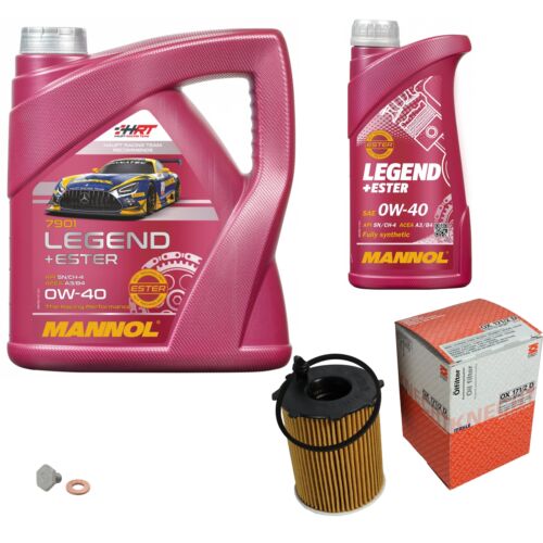 Filtro de aceite MAHLE 5L MANNOL Legend+Ester 0W-40 para Ford Focus III Turnier Mazda - Imagen 1 de 9