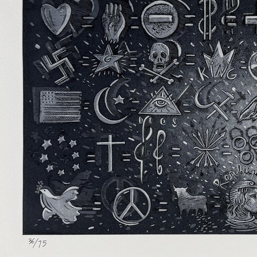 CEESEPE Spanish 2000 signed framed original engraving art print - Picture 3 of 6