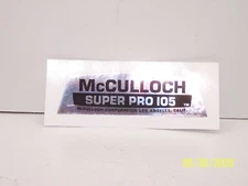 McCulloch Super Pro 105 Chainsaw Breather Decal