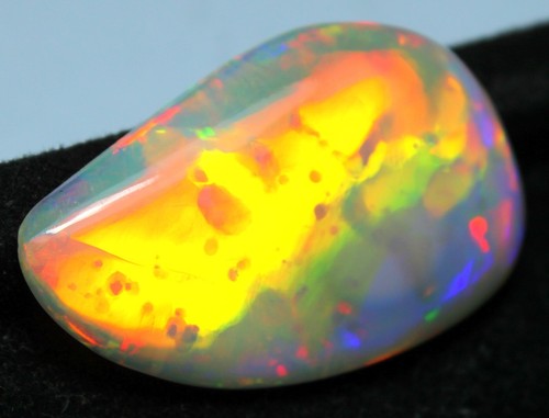 IGI Certification Natural Ethiopian Opal Flash Fire Fancy Big Size Cab 22 Ct - Picture 2 of 15