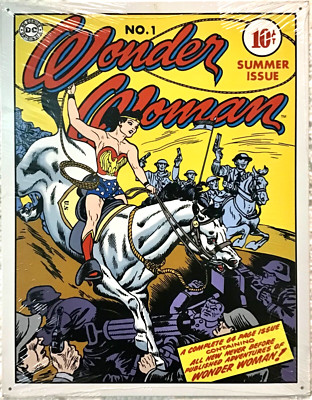 FREE SHIPPING! BUY or make OFFER B4 it s SOLD! Wonder Woman 12x16 TIN SIGN Bx1
