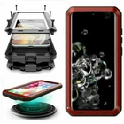 Heavy Duty  Glass Metal Military Armor Case For iPhone 12 Mini 11pro max XR 7 8